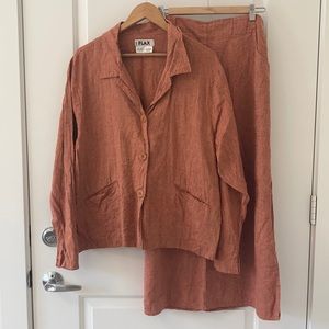 Flax Linen Set orange